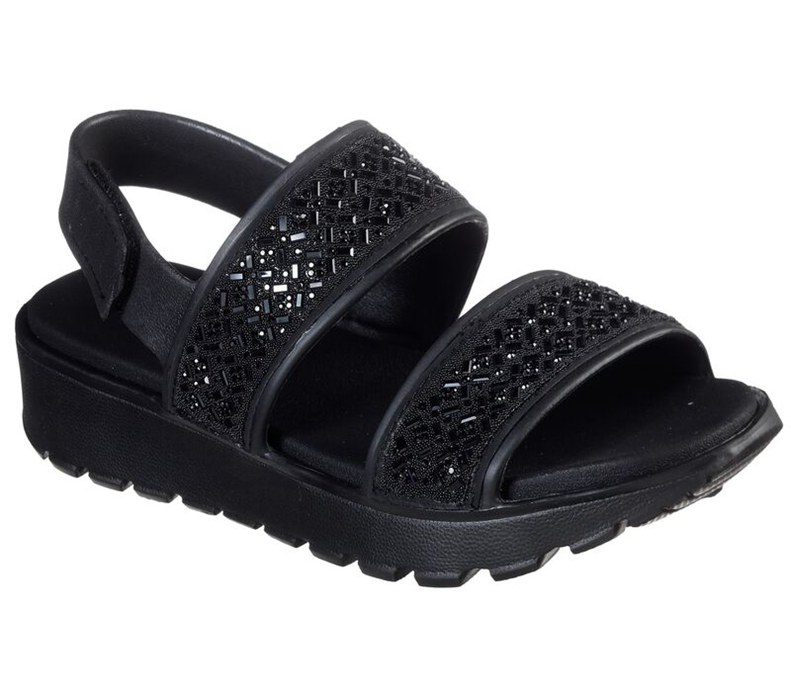 Skechers Dam Svarta Sandaler - Cali Gear: Footsteps - Glam Party - Sverige (JZLUD-3794)